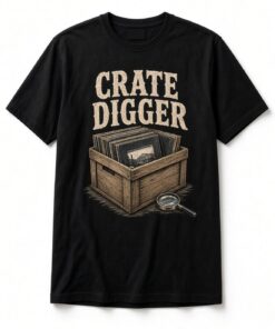 Crate Digger Vinyl Records Unisex T-Shirt