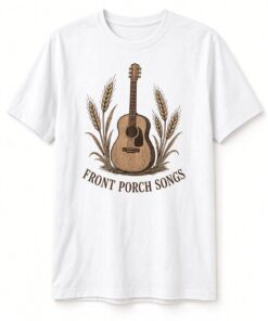 Alternative view of Front Porch Songs Acoustic Guitar Unisex T-Shirt