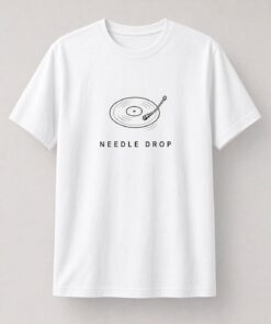 Alternative view of Needle Drop Minimalist Turntable Unisex T-Shirt