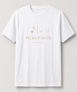Pickup Note Music Notation Unisex T-Shirt - Image 2