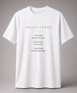 Quiet Verse Poetry Unisex T-Shirt - Image 2