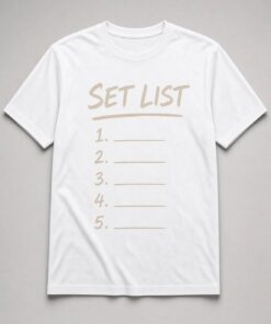 Set List Handwritten Unisex T-Shirt - Image 2