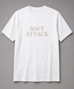 Soft Attack Serif Typography Unisex T-Shirt - Image 2